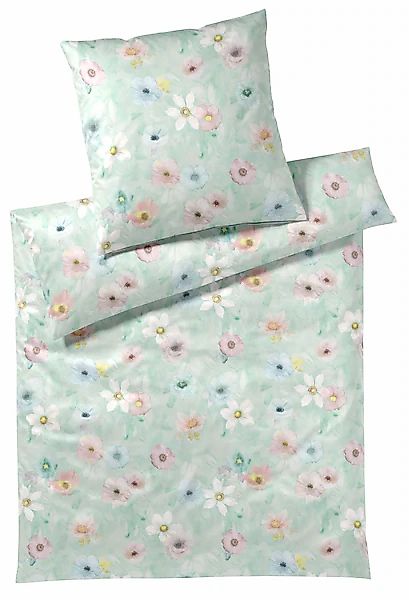 Elegante Bettwäsche "Pastel Jersey" 2 tlg. angenehmes Hautgefühl günstig online kaufen