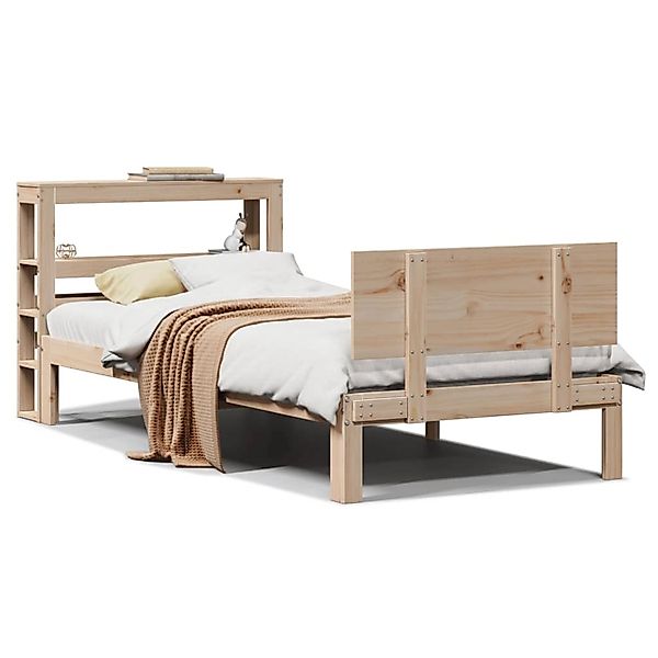vidaXL Bettgestell mit Kopfteil ohne Matratze 75x190 cm 3306070 günstig online kaufen