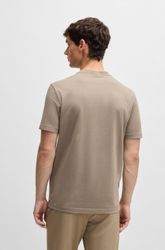 BOSS GREEN Rundhalsshirt "Tee" mit gummiertem Kontrast-Logo günstig online kaufen