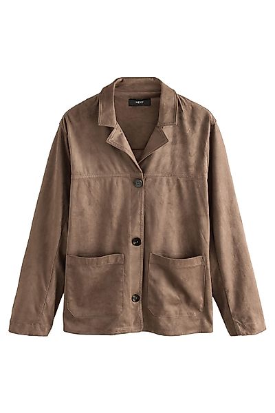 Next Jackenblazer Blazer aus Velourslederimitat mit günstig online kaufen