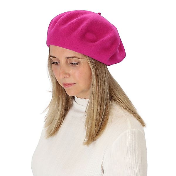 halsüberkopf Accessoires Baskenmütze Filzbaske aus reinem günstig online kaufen
