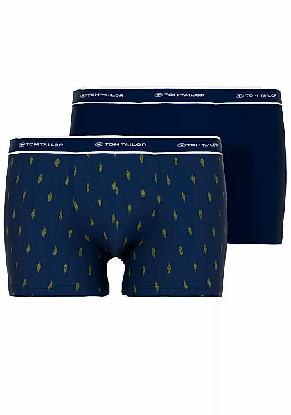 Tom Tailor 2-er Set Trunks Blau mit Motiv günstig online kaufen