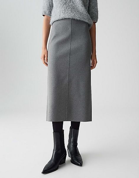 OPUS Bleistiftrock RUDILA mit Komfortbund Midi-Länge, gebürstete Oberfläche günstig online kaufen