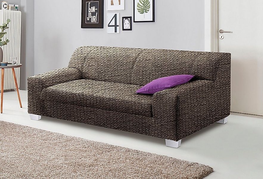 DOMO collection 3-Sitzer "Splash, moderne Steppung im Sitz und Rücken, komf günstig online kaufen