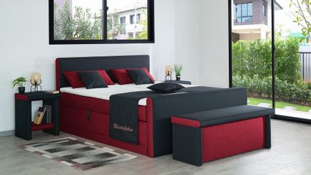 Meisterbetten Boxspringbett Amos (mit Motor, Fußteil, günstig online kaufen