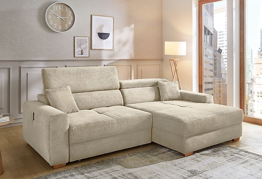 Jockenhöfer Gruppe Ecksofa "Slider, L-Form, 140kg Belastbarkeit je Sitzplat günstig online kaufen