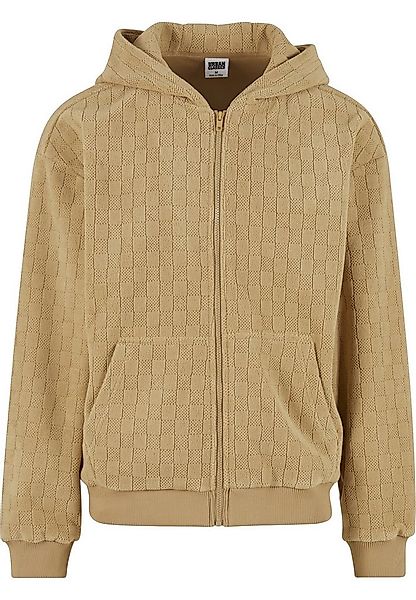 URBAN CLASSICS Kapuzenpullover Urban Classics Jaquard Velvet Zip-Hoody (1-t günstig online kaufen