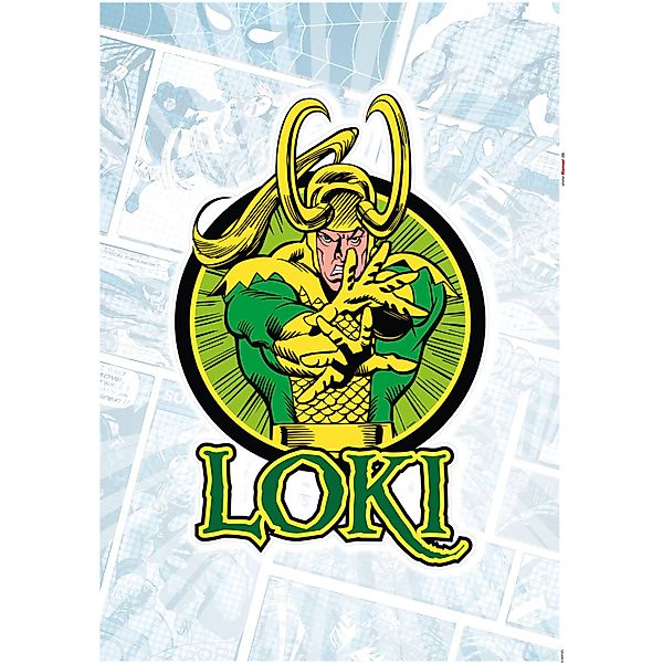 Komar Wandtattoo "Loki Comic Classic - Größe 50 x 70 cm" selbstklebend, Wan günstig online kaufen
