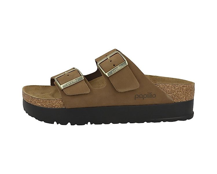 Papillio by BIRKENSTOCK Arizona Flex Platform Nubukleder schmal Damen Sanda günstig online kaufen