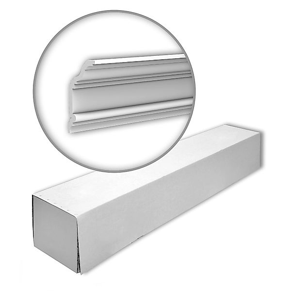 PROFHOME 650242-Box Eckleisten 1 Karton Set mit 4 Deckenleisten 8 m Weiß günstig online kaufen