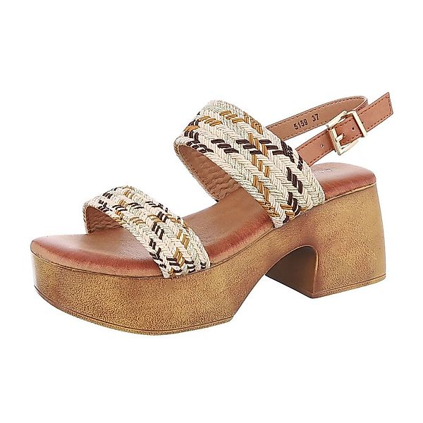 Ital-Design Damen Freizeit Plateausandaletten (86706780) Blockabsatz günstig online kaufen