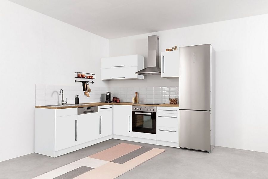 KOCHSTATION Winkelküche KS-Samos, Stellbreite 220x220 cm, wahlweise mit E-G günstig online kaufen