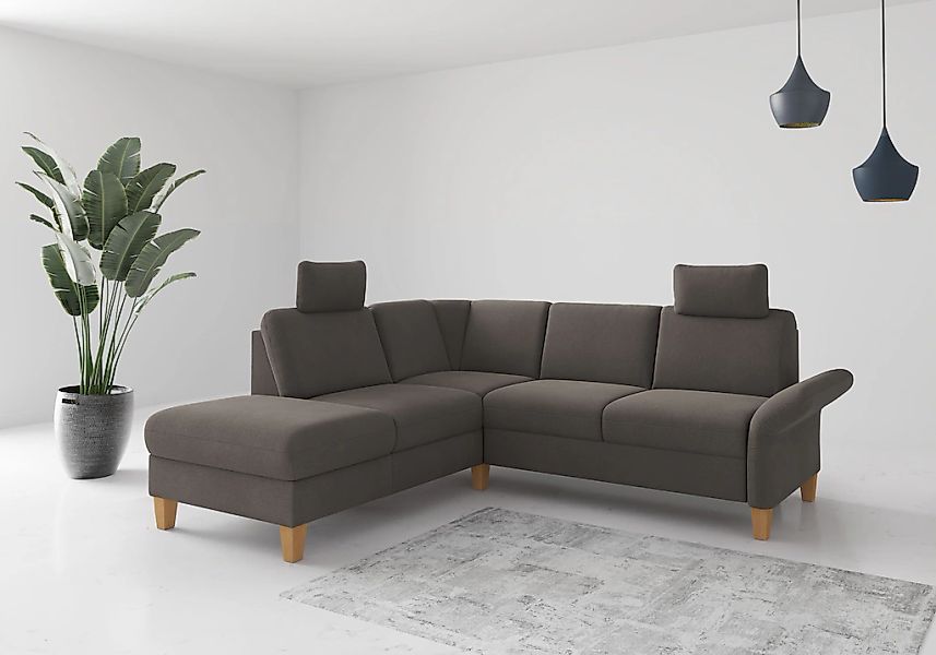 Home affaire Ecksofa "Rochelle", wahlweise mit Armlverstellung, Klappbett m günstig online kaufen