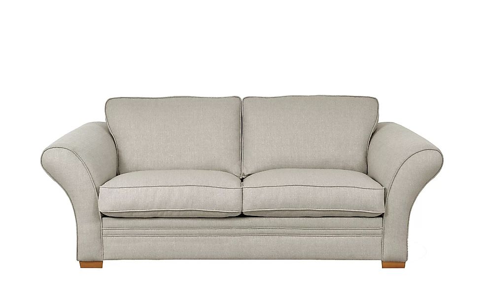 Sofa - beige - 219 cm - 104 cm - 92 cm - Polstermöbel > Sofas > 3-Sitzer - günstig online kaufen