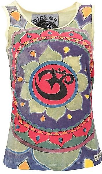 Guru-Shop T-Shirt Mirror Tank Top, Yoga-Top - Mandala OM/gelb alternative B günstig online kaufen