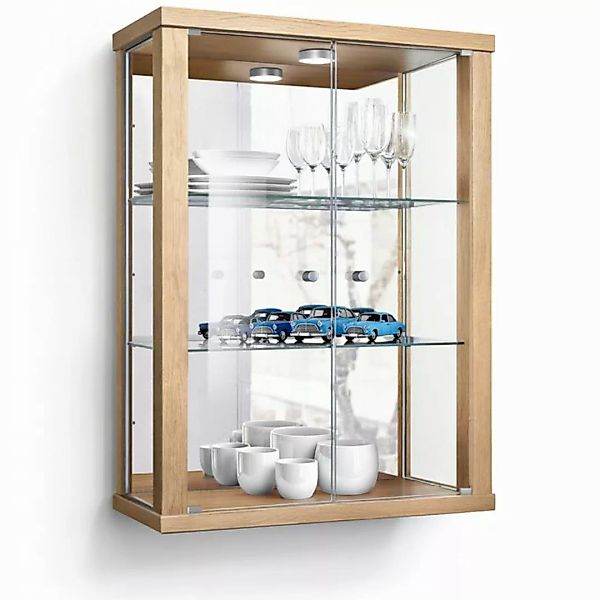 VR-Wohnideen Hängevitrine C1013 (Glasvitrine (80x60x25 cm) mit 2 Glastüren) günstig online kaufen