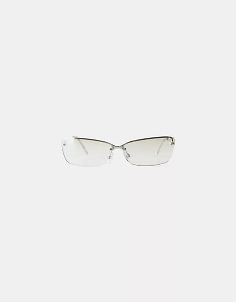 Bershka Sonnenbrille Damen Silber günstig online kaufen