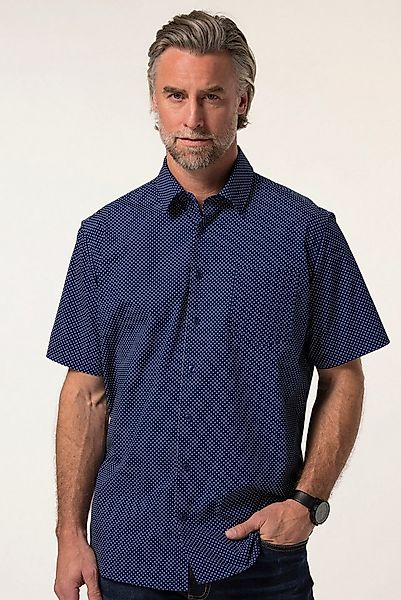 Boston Park Kurzarmhemd Hemd Halbarm Minimal-Print Kentkragen Comfort Fit günstig online kaufen