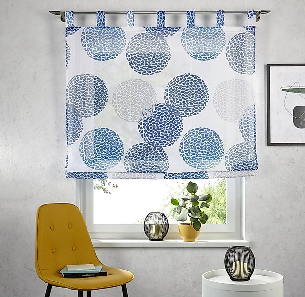 my home Raffrollo Belem, mit Schlaufen, Transparent, Voile, Polyester günstig online kaufen