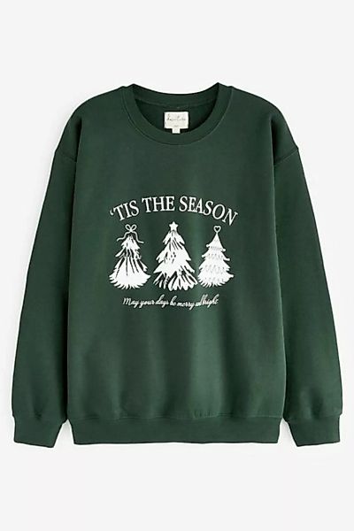 Next Sweatshirt Sweatshirt mit weihnachtlicher Grafik (1-tlg) günstig online kaufen