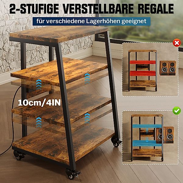 XERSEK TV-Rack HiFi Möbel Rack mit günstig online kaufen