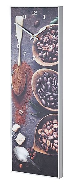 Levandeo® Wanduhr (Wanduhr 20x60cm Braun Kaffee günstig online kaufen