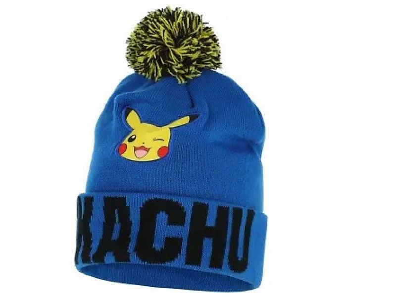 POKÉMON Beanie Pokemon Mütze Wintermütze Bommelmütze Beanie Pikachu günstig online kaufen