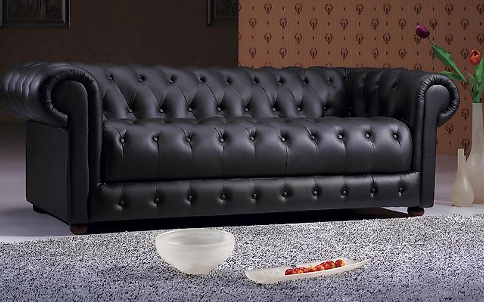 Xlmoebel Sofa Chesterfield-Sofa Couch Polster Designer 3-Sitzer Garnitur So günstig online kaufen