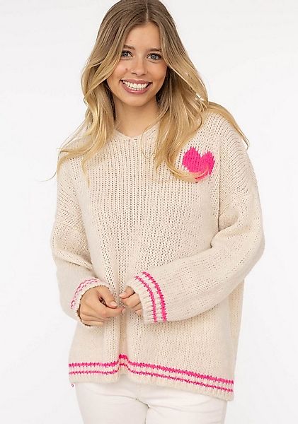 Zwillingsherz Kapuzenpullover "Herz" One Size, Kapuze, Langarm, Wollanteil günstig online kaufen