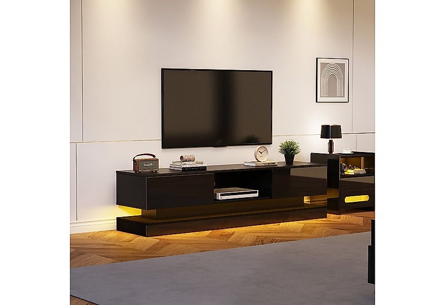 MODFU Lowboard TV-Schrank (Hochglanz-Hängeschrank, 1 St., für 70-Zoll-Ferns günstig online kaufen