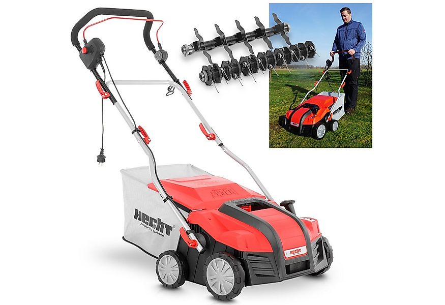 Hecht Elektro-Vertikutierer / Lüfter 1848 2in1 mit 55 Liter Grasfangkorb, 3 günstig online kaufen