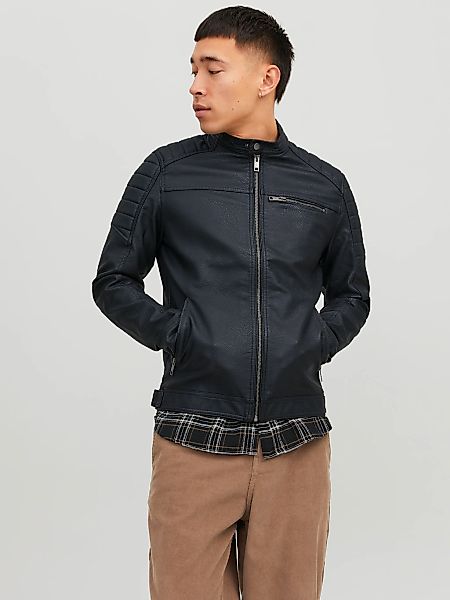 Jack & Jones Lederimitatjacke "JJEROCKY JACKET NOOS" günstig online kaufen