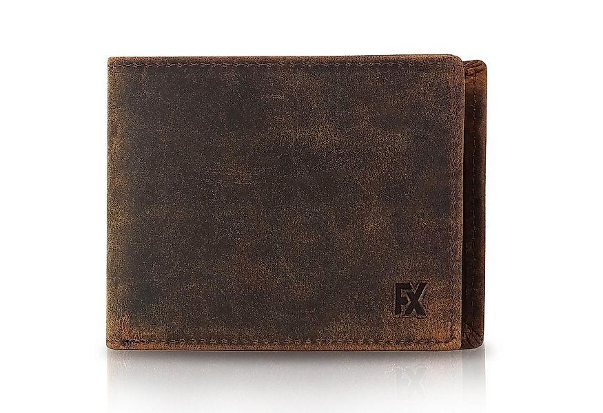 Fomax Geldbörse Herren Wildleder mit RFID Schutz, Echtleder Portemonnaie mi günstig online kaufen