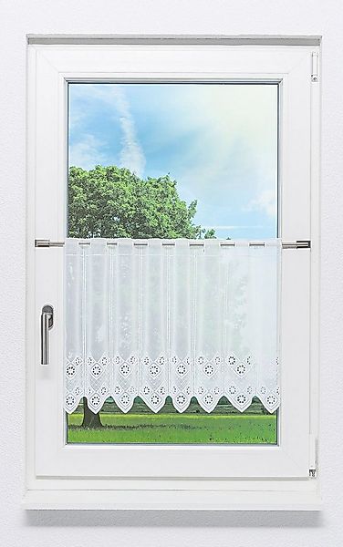 LYSEL® Scheibengardine Rautendesign (1 St), transparent, HxB 45x44cm günstig online kaufen