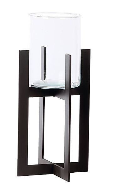 Windlicht Bolton - Elegantes Windlicht aus Eisen, schlichtes & warmes Desig günstig online kaufen