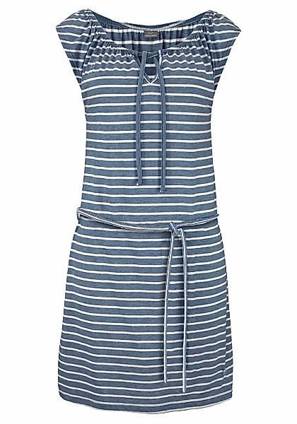 Venice Beach Jerseykleid, (mit Bindegürtel), und Streifenprint, sportliches günstig online kaufen