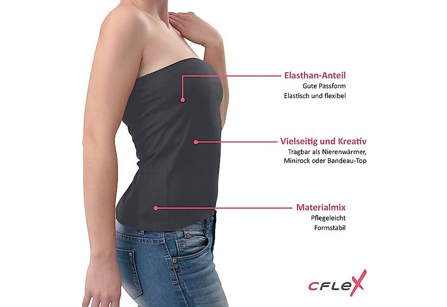 CFLEX Bandeautop Variotube Damen Tube-Oberteil, Shirtverlängerung & Miniroc günstig online kaufen