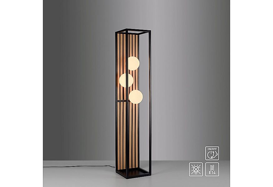 OTTO home Stehlampe Evinnia Akustikpaneele mit Glaskugeln, Ein-/Ausschalter günstig online kaufen
