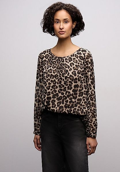 STREET ONE Langarmbluse mit Leomuster günstig online kaufen
