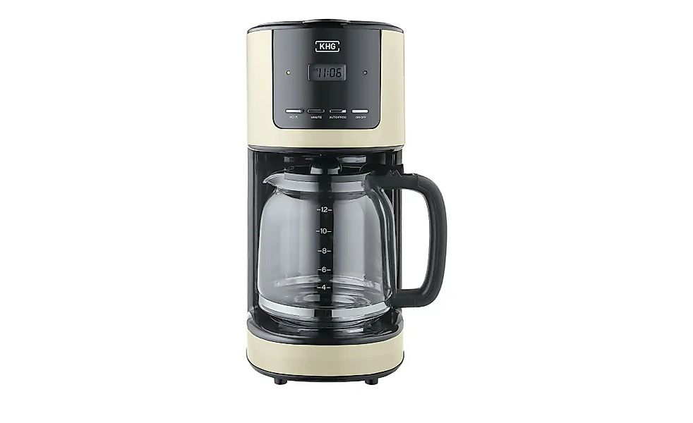 KHG Kaffeeautomat  KA-184 (C) ¦ creme ¦ Metall,Glas,Kunststoff ¦ Maße (cm): günstig online kaufen