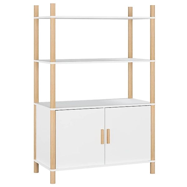 vidaXL Highboard Weiß 80x40x121 cm Holzwerkstoff 345699 günstig online kaufen