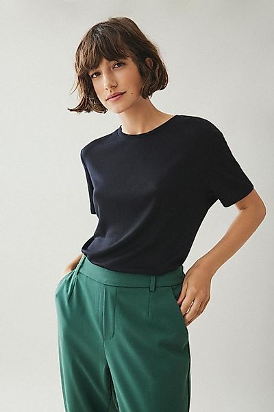 Vila T-Shirt Rundhals Enger Schnitt Kurzarm günstig online kaufen
