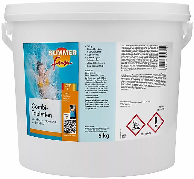 SUMMER FUN Poolpflege "Combi-Tabletten", 5 kg günstig online kaufen