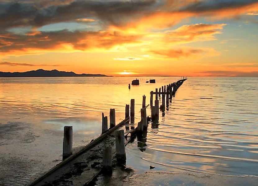 Papermoon Fototapete »Great Salt Lake Sunset« glatt günstig online kaufen