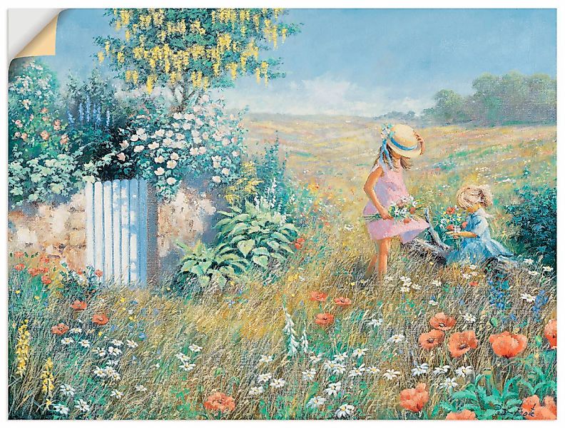 Artland Wandbild "Außerhalb des Gartens", Garten, (1 St.), als Leinwandbild günstig online kaufen