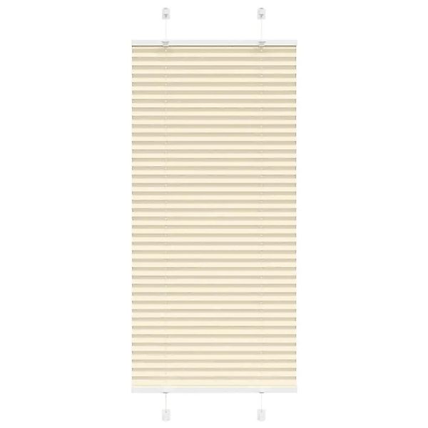 vidaXL Plissee Creme 65x150 cm Stoffbreite 64,4 cm Polyester 4015289 günstig online kaufen