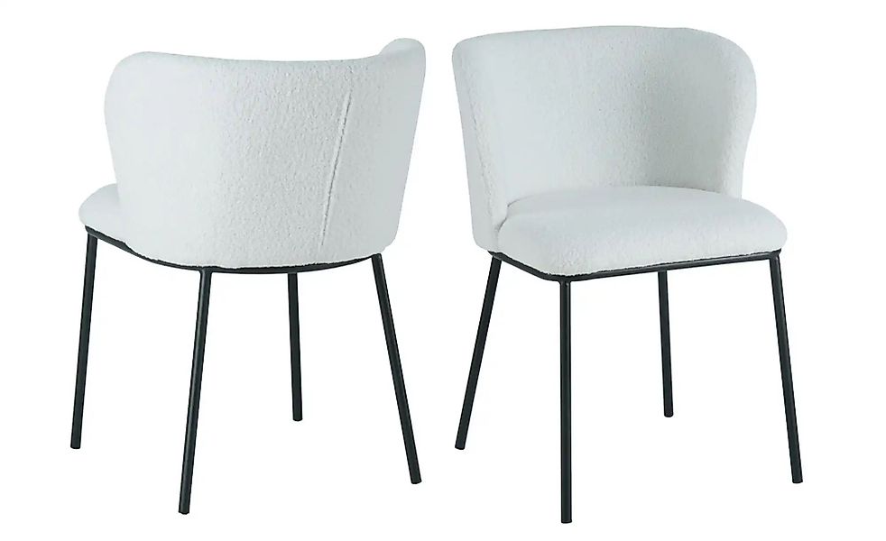 Stuhl 2er-Set   ¦ weiß ¦ Maße (cm): B: 54,5 H: 76 Stühle > Polsterstühle - günstig online kaufen