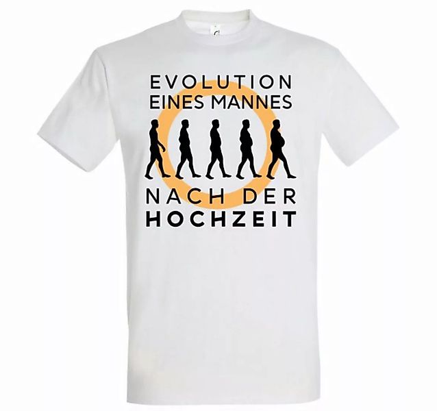 Youth Designz T-Shirt Evolution nach der Hochzeit Herren Shirt mit trendige günstig online kaufen