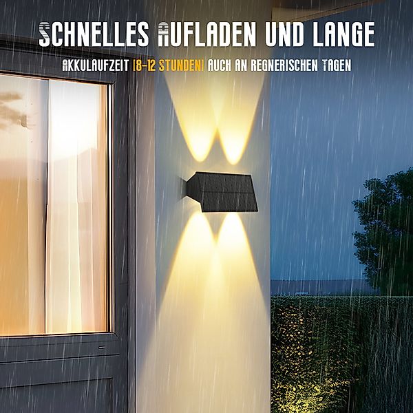 Nettlife LED Außen-Wandleuchte Solar 2ER Up günstig online kaufen
