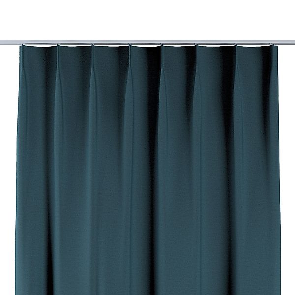 Vorhang mit flämischen 1-er Falten, blau, Blackout Soft (269-24) günstig online kaufen
